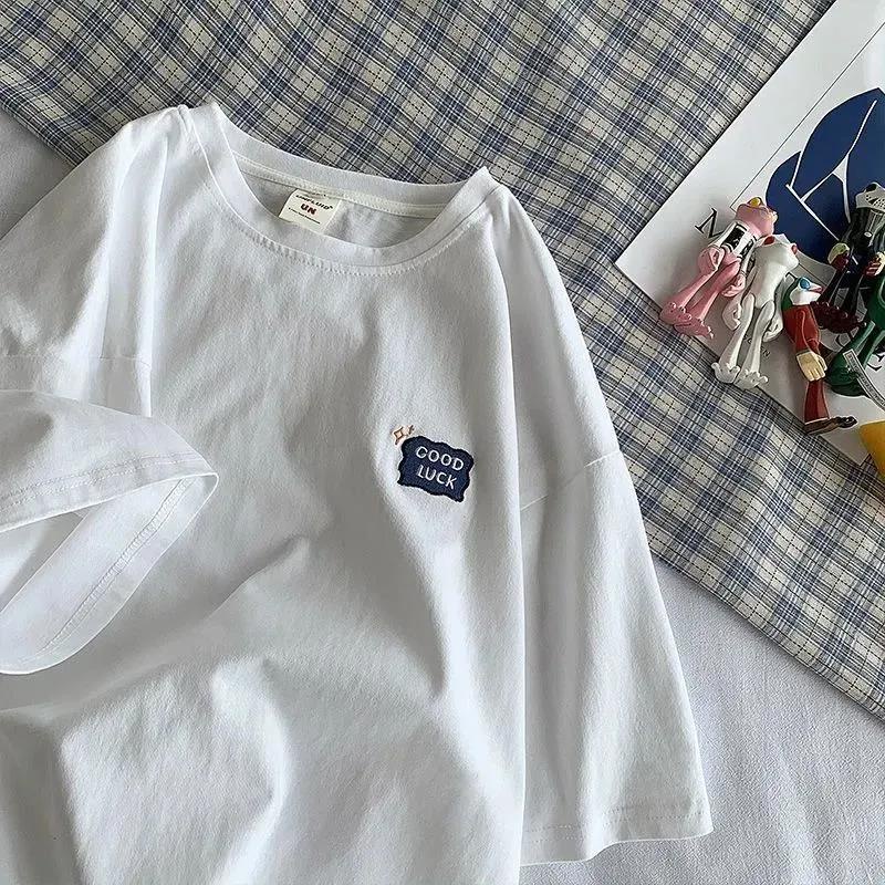 Áo thun COZOKC tay ngắn dáng rộng phong cách Hàn Quốc thời trang trẻ trung