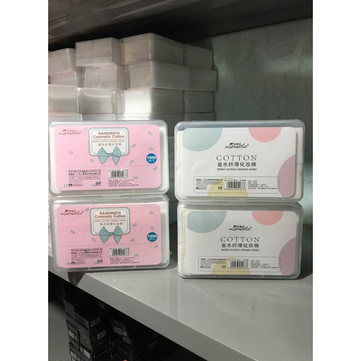 1 hộp bông tẩy trang Lameila 1000 miếng | BigBuy360 - bigbuy360.vn