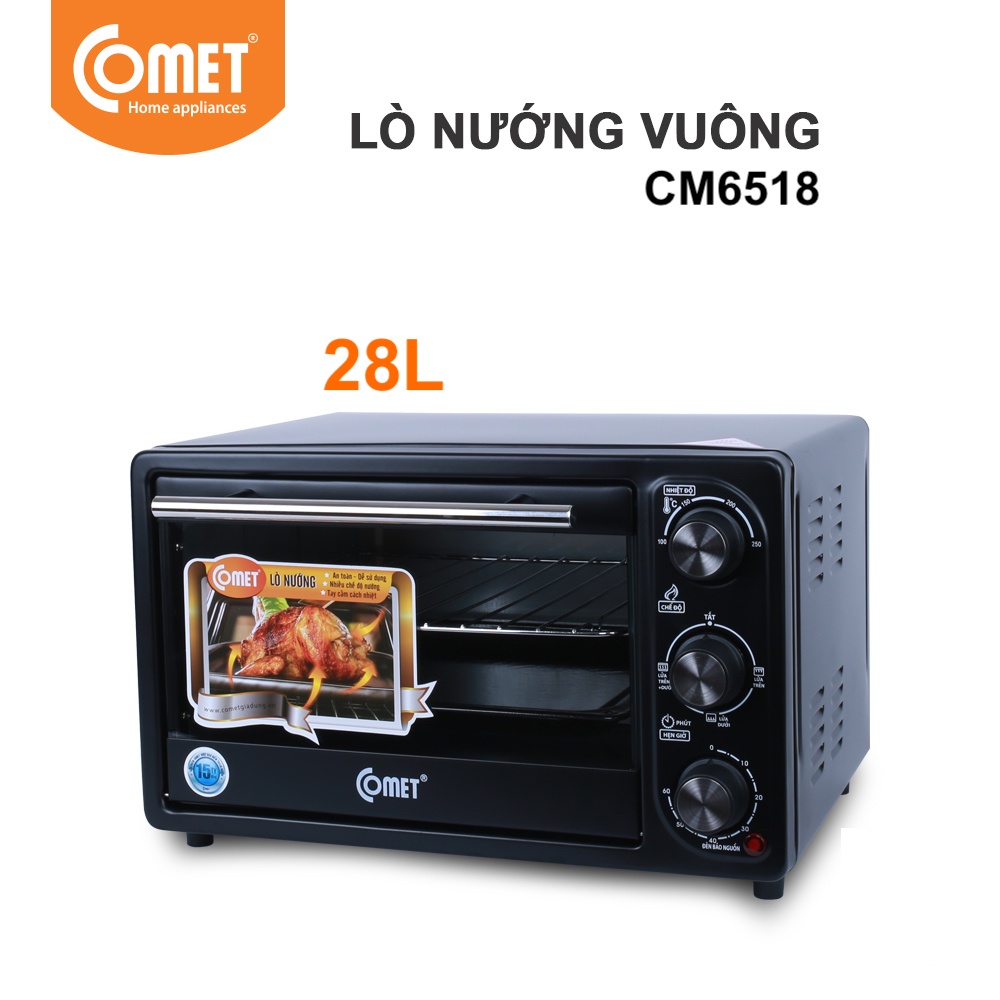 Lò nướng điện đa năng 28L Comet CM6518