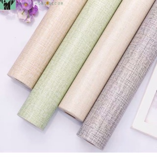 10 mét giấy dán tường sẵn keo giả vải khổ 45cm hàng siêu đẹp