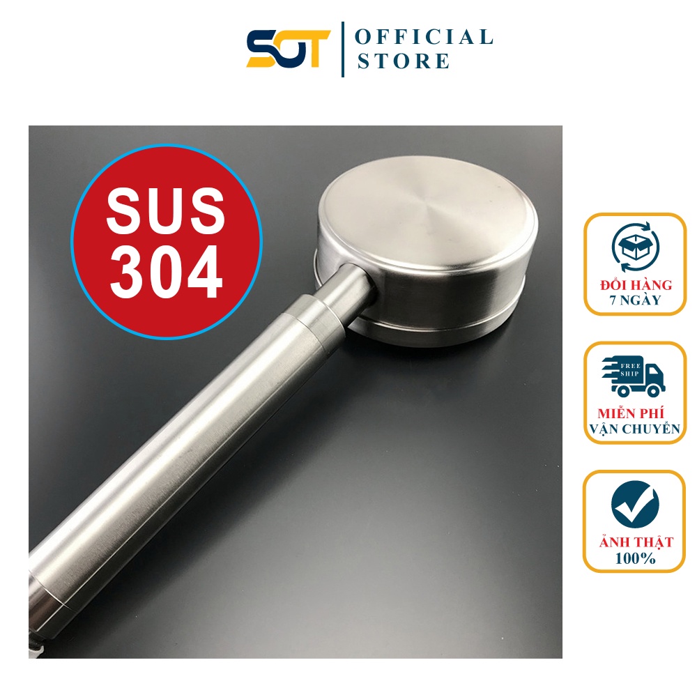 Vòi sen, đầu sen tắm TĂNG ÁP chất liệu NHÔM tia sương TS-01 - HÀNG CAO CẤP