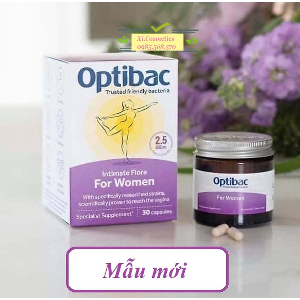 Men Vi Sinh Optibac Tím Probiotics For Women, UK (30 viên, 90 viên)