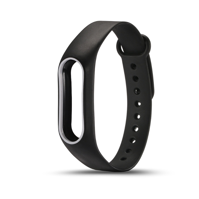 Dây Đeo Thay Thế Chất Liệu Silicon Màu Trơn Cho Mi Band 2