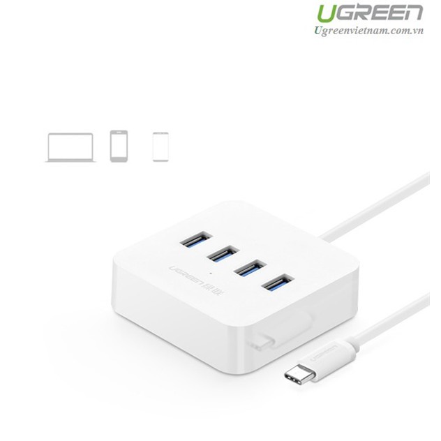 Cáp USB Type C ra 4 cổng USB 3.0 Ugreen 30316 Chính hãng