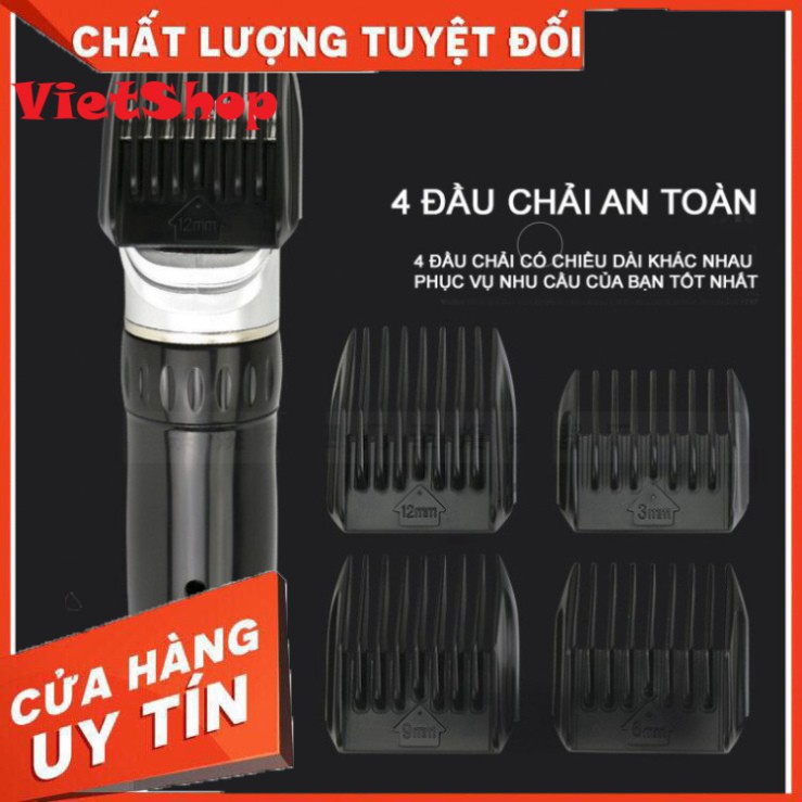 Tông Đơ Cắt Tóc Gia Định ICHEN JC - 0817, Tông Đơ Sạc Pin Tiện Dụng, Dễ Sử Dụng, Tặng Kèm Bộ Quà Tặng Hấp Dẫn - VietShop