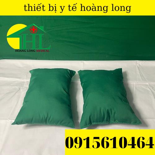 Gối kê tay khám bệnh, lấy máu xét nghiệm bệnh nhân màu xanh , màu trắng