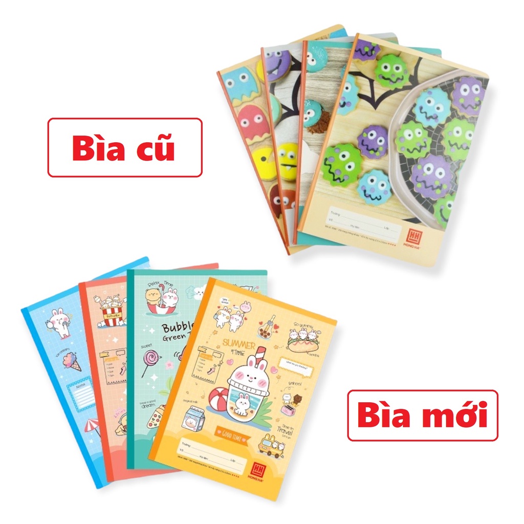 [KÈM QUÀ TẶNG] Vở 4 ô ly Hồng Hà 200 trang School Good Time 0588 - TẶNG BÚT CHÌ GỖ