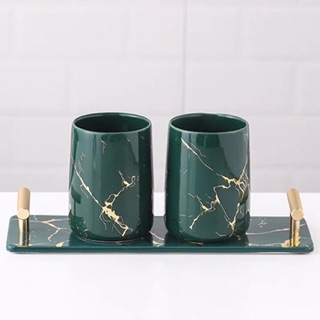 (Có sẵn ) Bộ khay cốc đánh răng,lọ hoa cao cấp