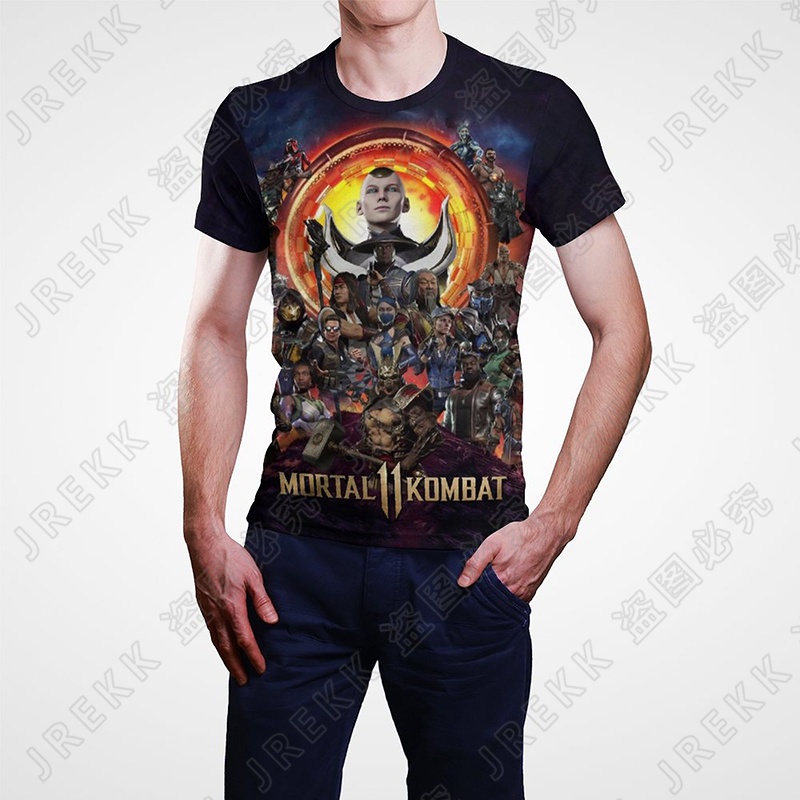 Áo Thun Tay Ngắn In Họa Tiết game mortal kombat Hoạt Hình 3d Thời Trang Mùa Hè 2023 Cho Nam Và Nữ