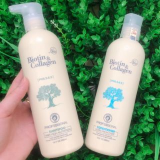 GỘI XẢ BIOTIN COLLAGEN NEW 500 ML SIÊU MỀM MƯỢT CHO TÓC KHÔ