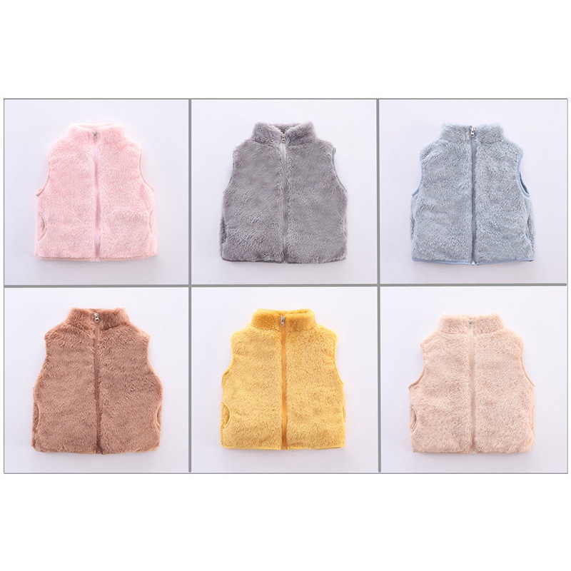 Áo Khoác Dày Không Tay Thời Trang Mùa Đông Cho Bé Trai 2-8 Tuổi