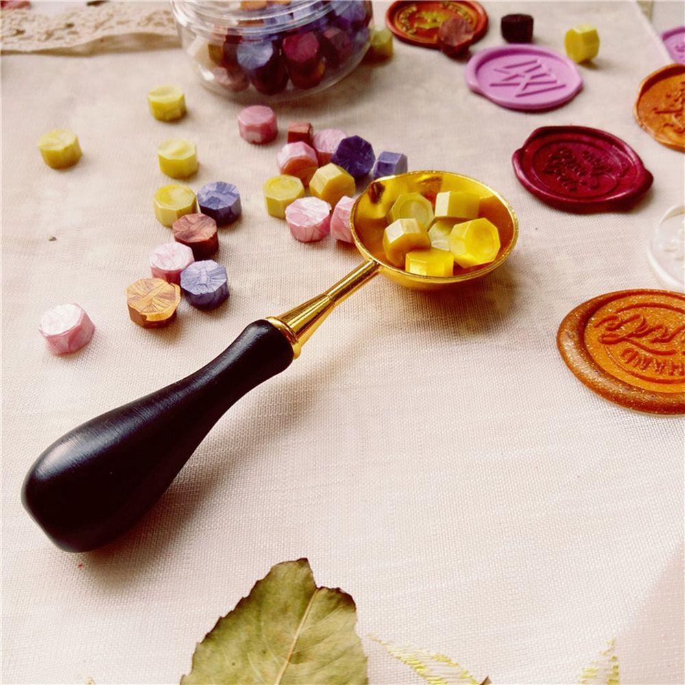 YIYU 1 Muỗng Nung Sáp Niêm Phong Thiệp Mời N1N Bằng Thép Không Gỉ