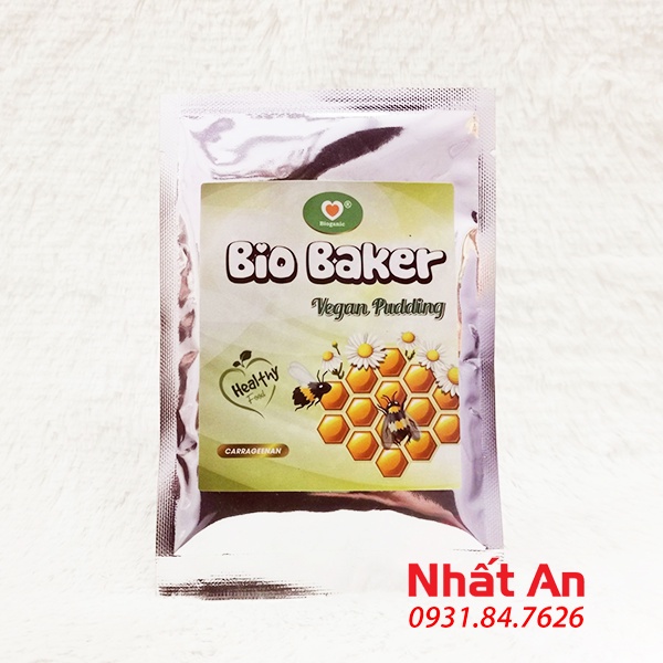 Gelatin bột chay Bio Baker 25gr/ Gelatin thực vật