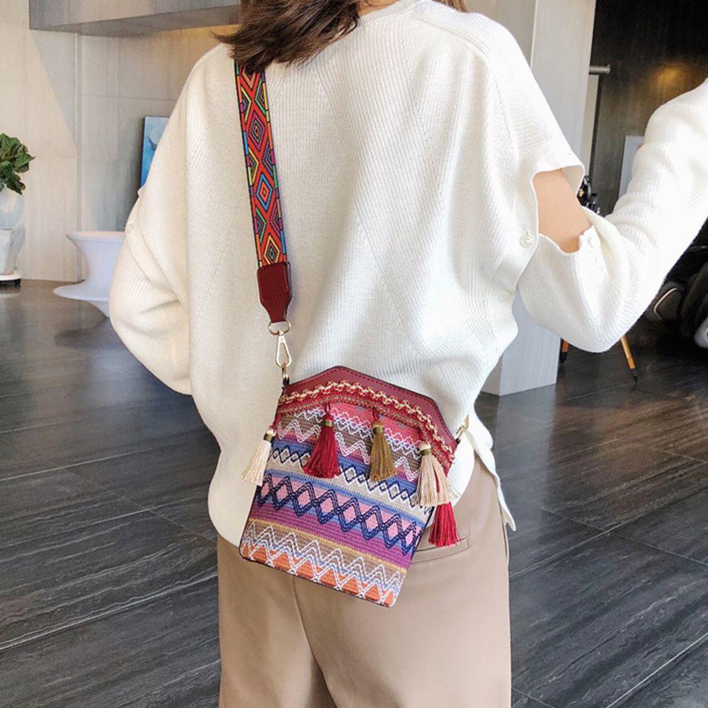 Túi Đeo Chéo Vai Sức Chứa Lớn Phong Cách Bohemian Thời Trang Hàn Quốc