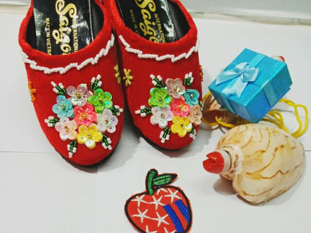 Dép hài nhung size lớn cho bé