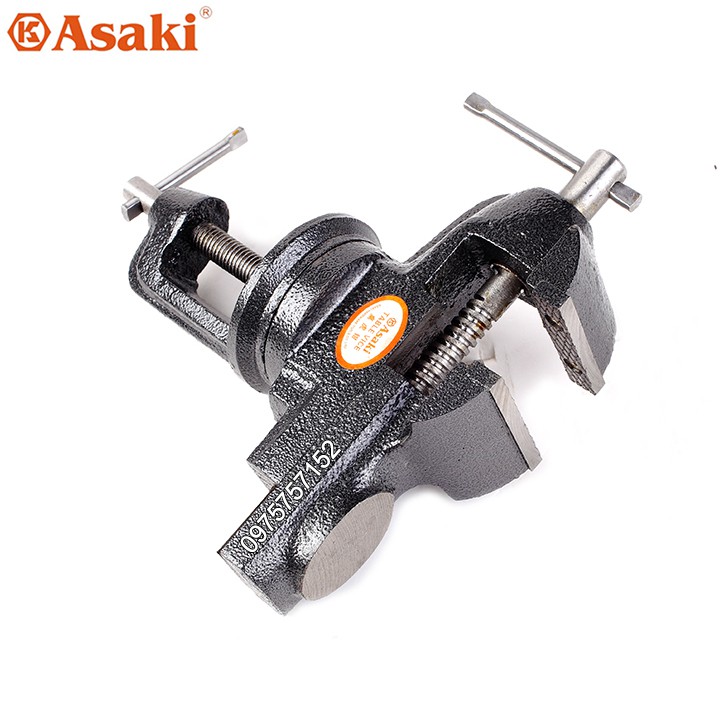 ⚜️FREESHIP⚜️ Ê tô kẹp bàn mâm xoay 360° Asaki AK-6276 F60 - Kẹp tối đa 60mm