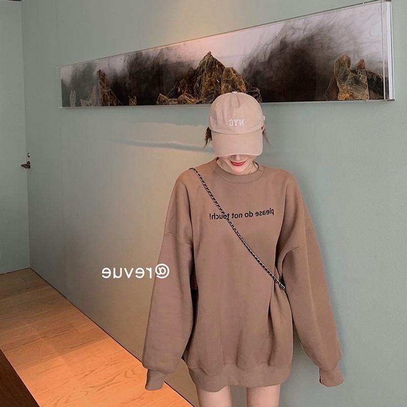 Áo Nỉ Please Nâu PEONYB Nữ [FREESHIP]  Sweater form rộng tay bồng, revue hoodie in hình cá tính Ulzzang