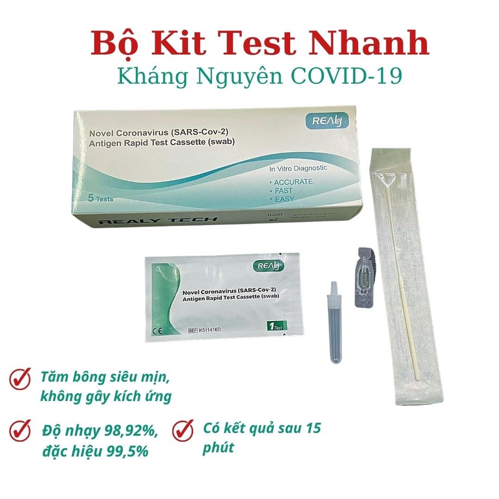 Bộ Que Test Nhanh Tại Nhà-Test Mũi Có Kết Quả Sau 15 Phút