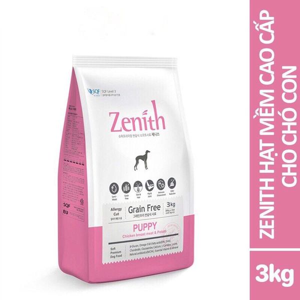 Thức ăn hạt mềm cho chó Zenith túi 3kg