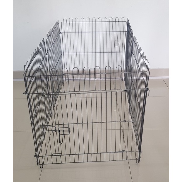 Lồng chó quây sắt sơn tĩnh điện 6 cánh siêu dày vân đá giá rẻ