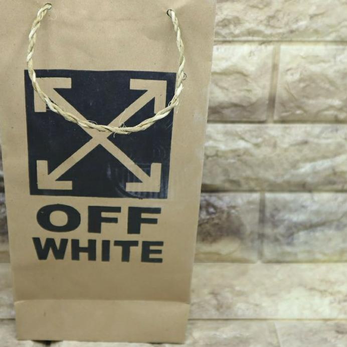 OFF-WHITE ♘ Slop Dép Xỏ Ngón Màu Trắng / Vàng Kim Thương Hiệu Vans Cho Nam Và Nữ ✰