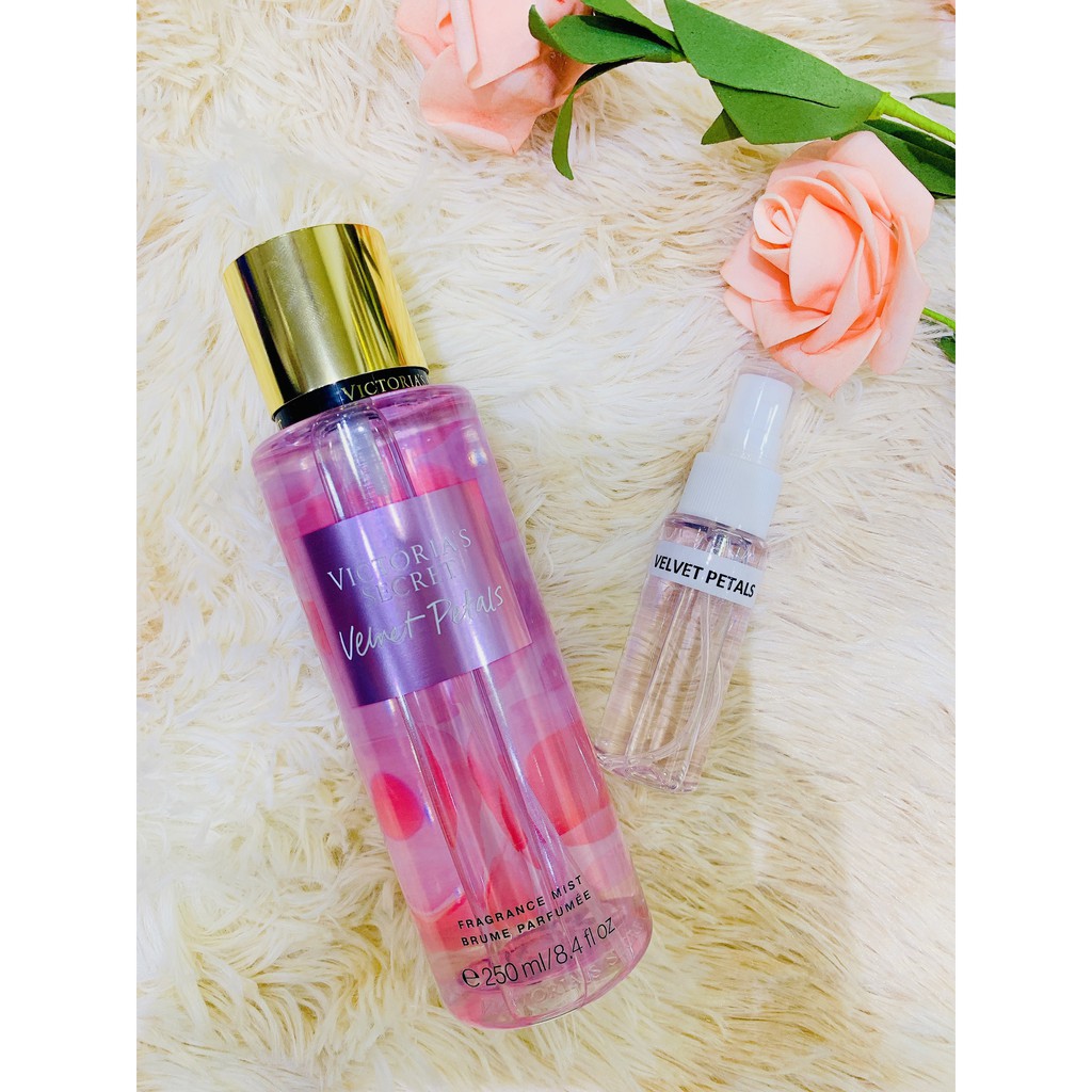 { 33 ml} [VIC - BST TRUYỀN THỐNG] Xịt Thơm Nước Hoa Toàn Thân Victoria’s Secret Velvet Petals Fragrance Mist