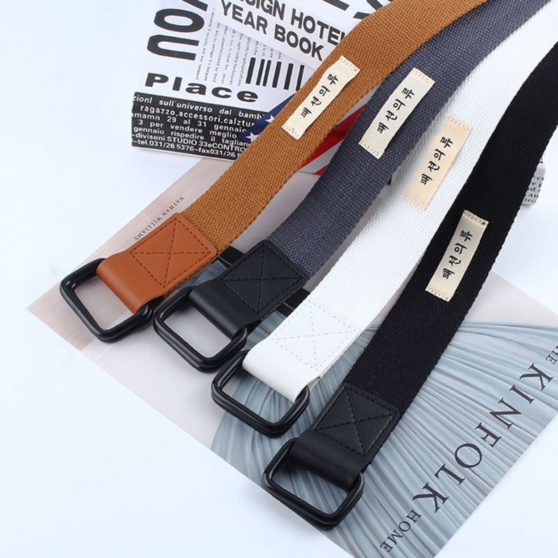 Thắt lưng canvas đơn giản phong cách Hàn Quốc