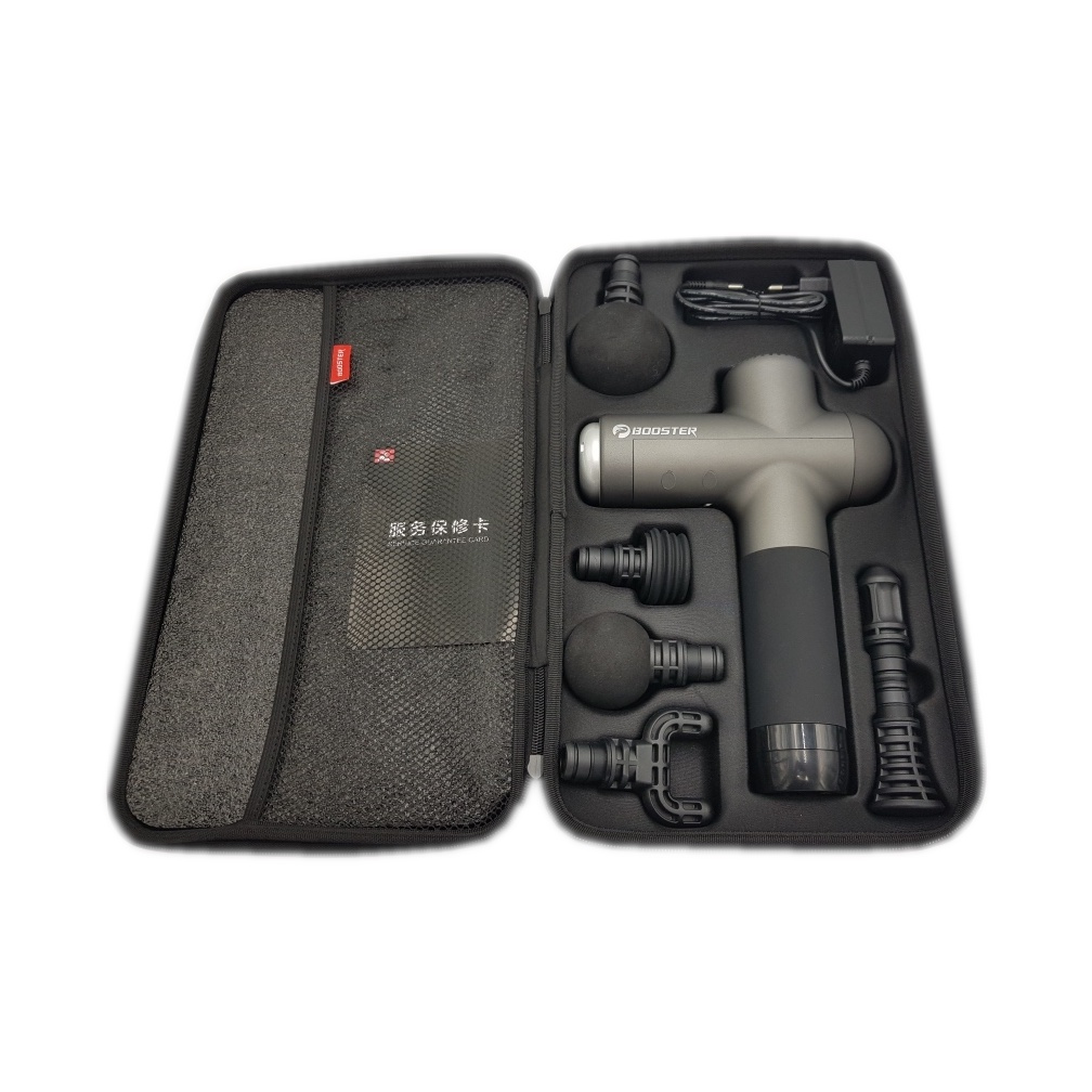 Máy massage gun, Súng Massage Booster Lightsaber AI Inside 2021 - 6 Đầu Massage – 4 mức độ - Công Suất 126W - CHÍNH HÃNG