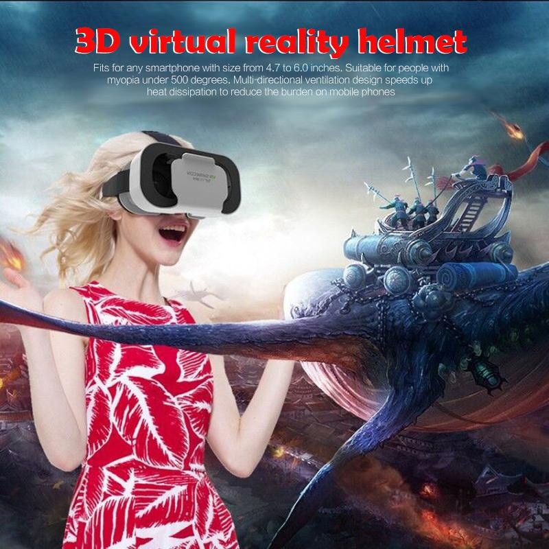 VR Shinecon 5th Generations 3D Glasses Virtual Reality Portable Box