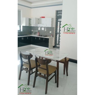 Set Bàn ăn Marible giả đá ghế băng giá rẻ