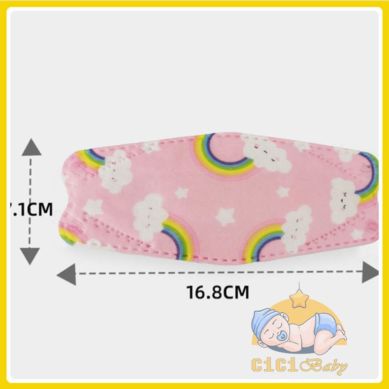 Khẩu trang trẻ em 4 lớp - Khẩu trang cho bé  N95-KF94 hàng xuất Hàn họa tiết xinh xắn  - Túi 10 chiếc trộn mẫu