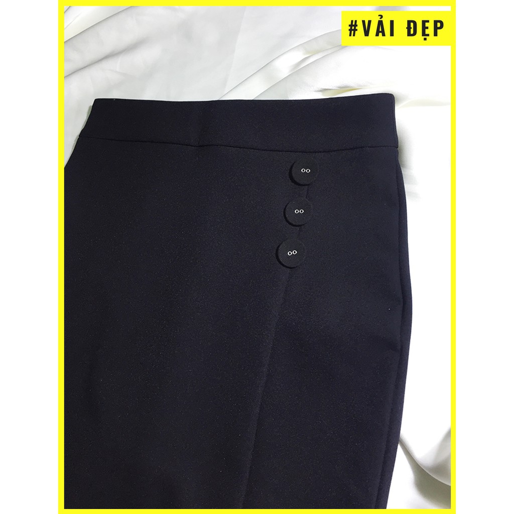 Chân váy bút chì💖 Ảnh thật💖Chân váy công sở đen xẻ trước | BigBuy360 - bigbuy360.vn