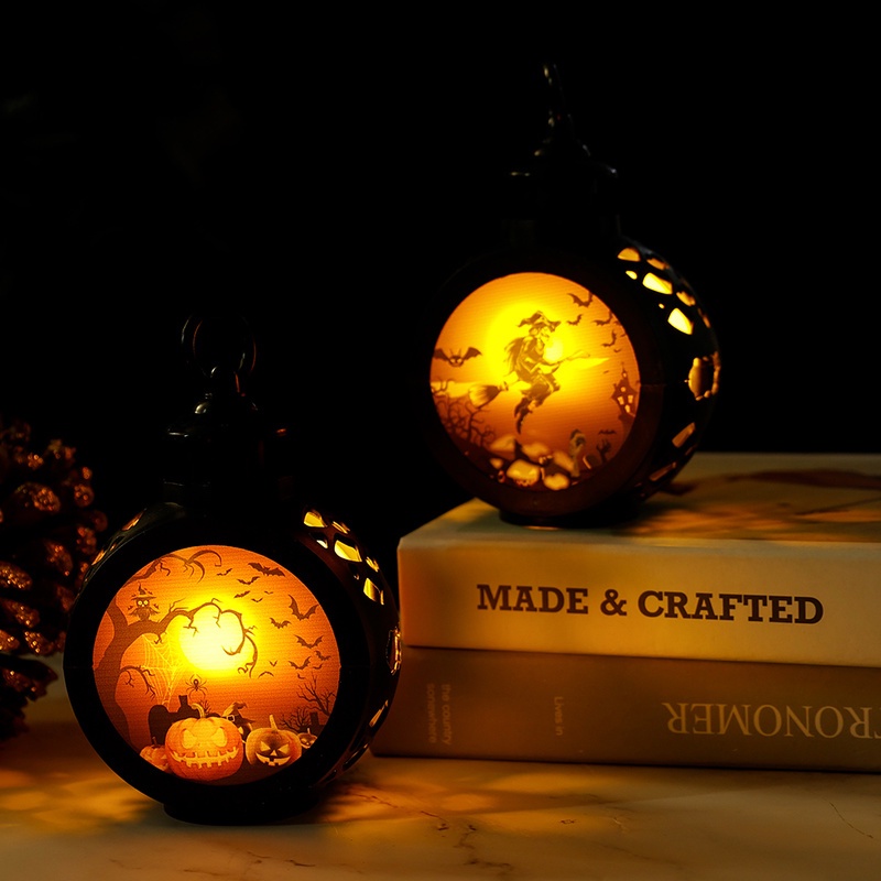 Đèn LED Hình Nến / Đầu Lâu Phù Thủy / Đầu Lâu Nhỏ Bằng Nhựa Trang Trí Halloween