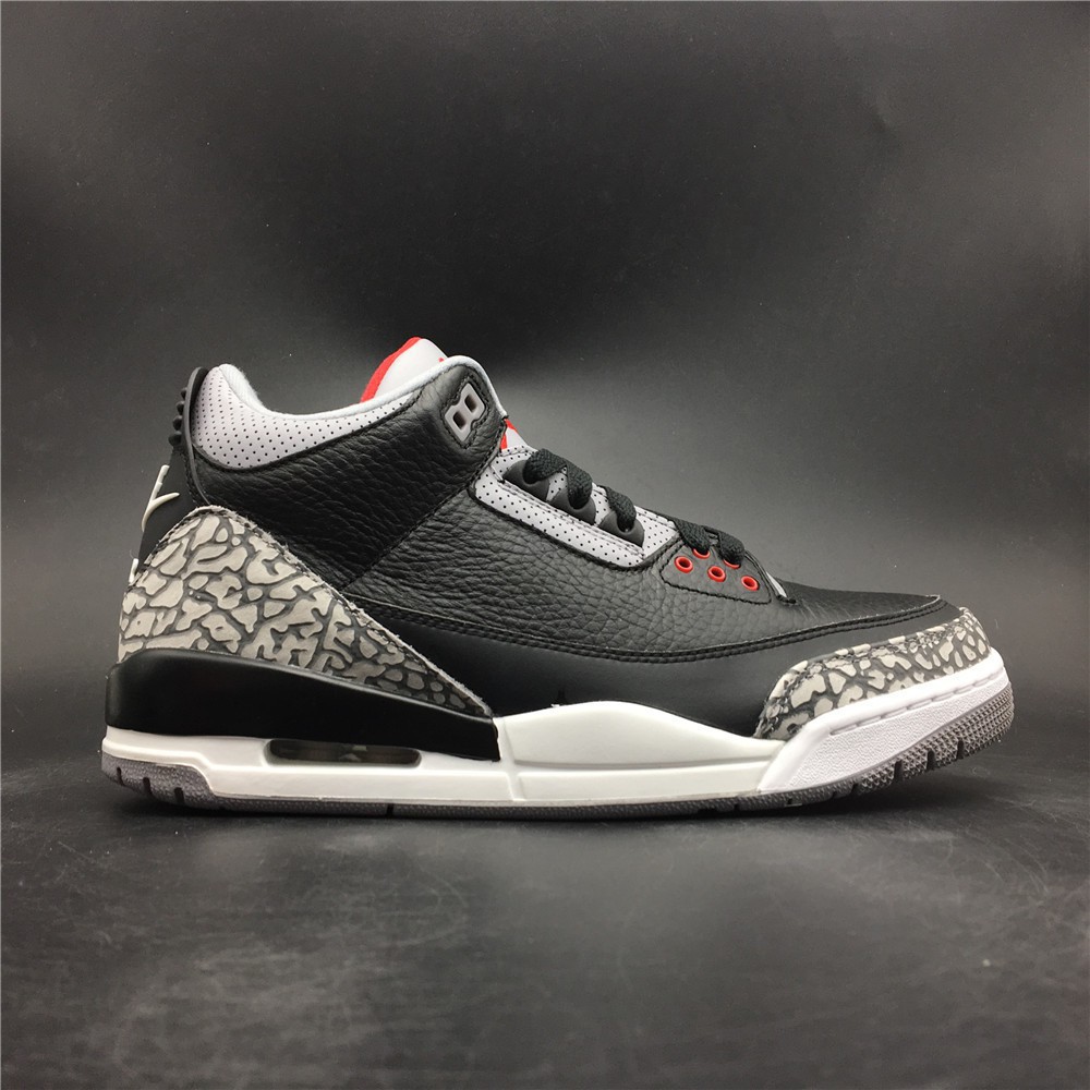 Giày Air Jordan 3 Retro OG Cement 2018 màu đen cá tính