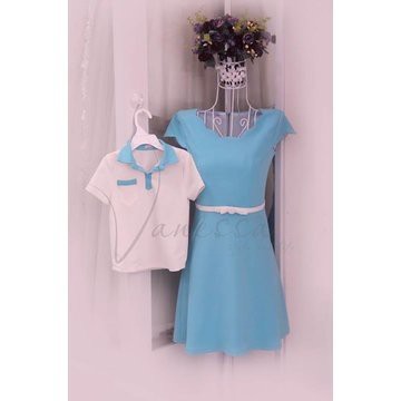 Sale set đầm mẹ bé trai