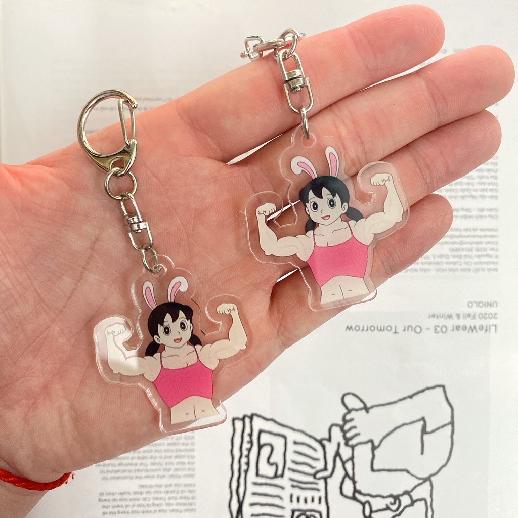 Móc khoá Chaien kitty dễ thương xinh xắn, móc khoá đôi nhân vật anime Jaian cute