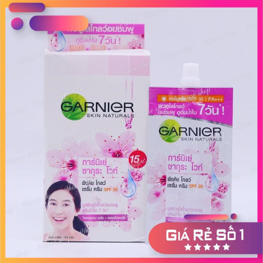 01 GÓI Garnier Sakura SPF 21/PA Thái Lan 7ml