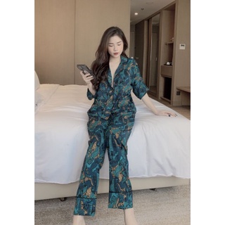 Bộ lụa pijama phong cách sang chảnh