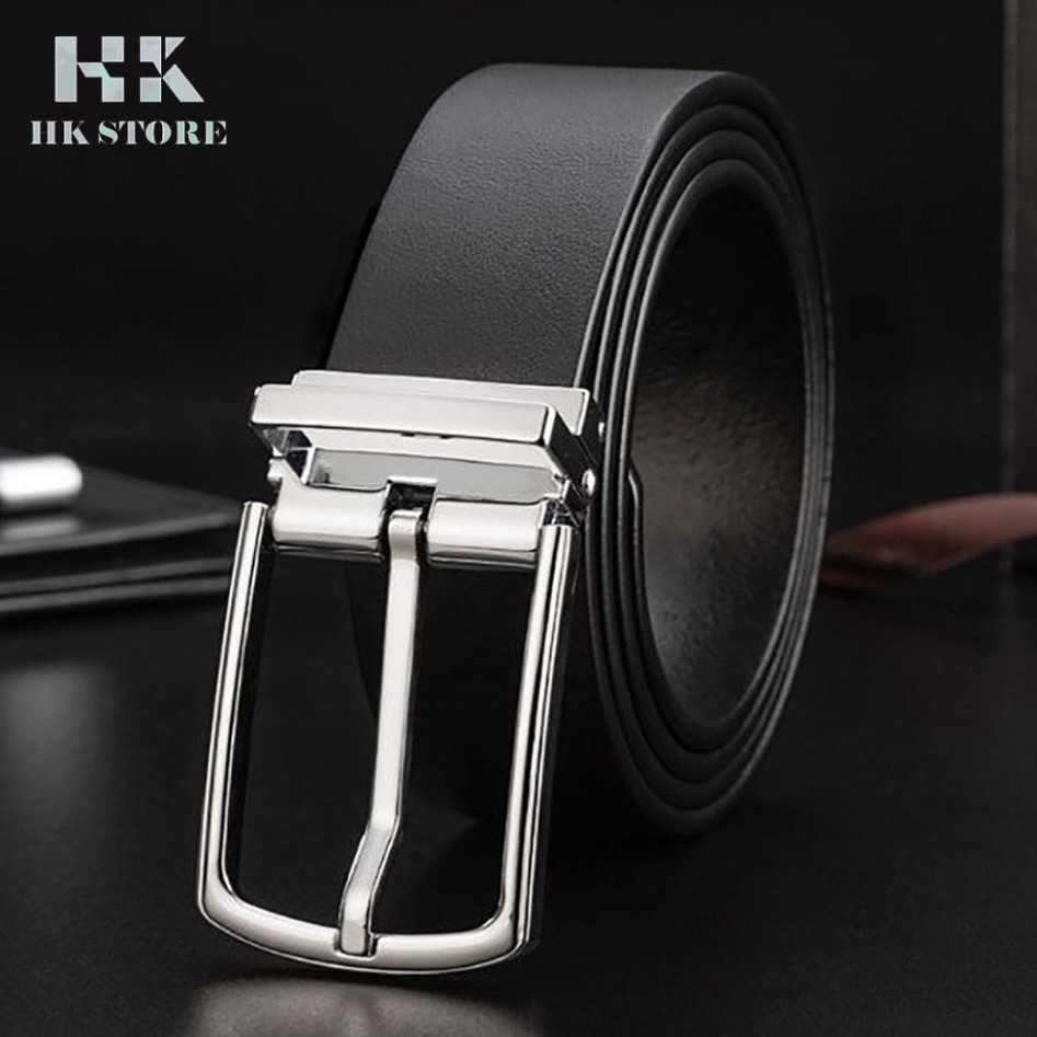 Dây lưng nam da miếng 💝 HK STORE 💝 bảo hành 5 năm đối với hàng chính hãng da bò nguyên miếng siêu đẹp siêu bền này.