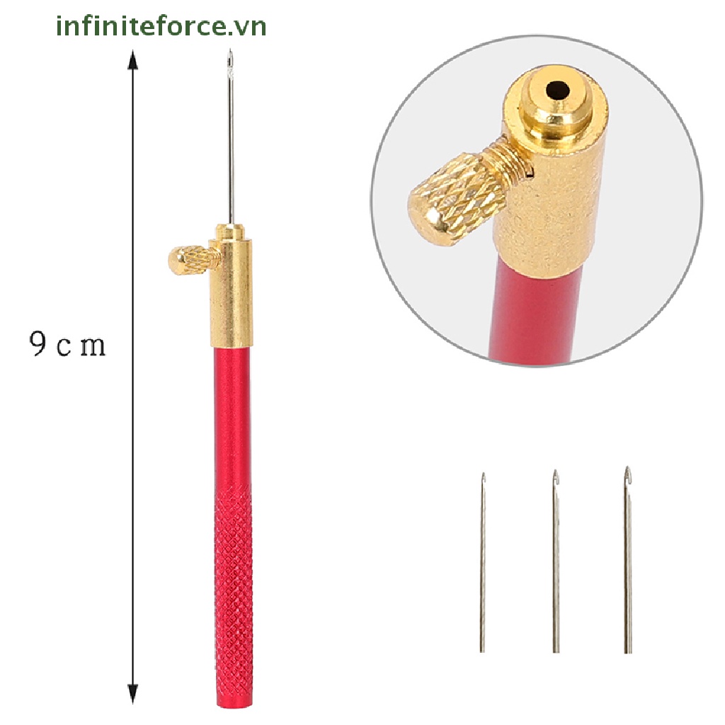 Dụng Cụ Đan Móc Tambour Với 3 Móc Kiểu Pháp