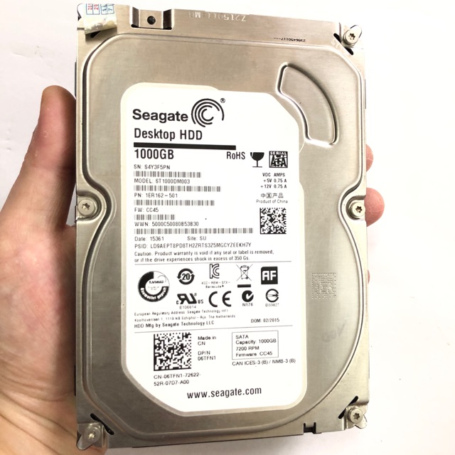 Ổ cứng Seagate 1TB chạy tốt bh 1 tháng