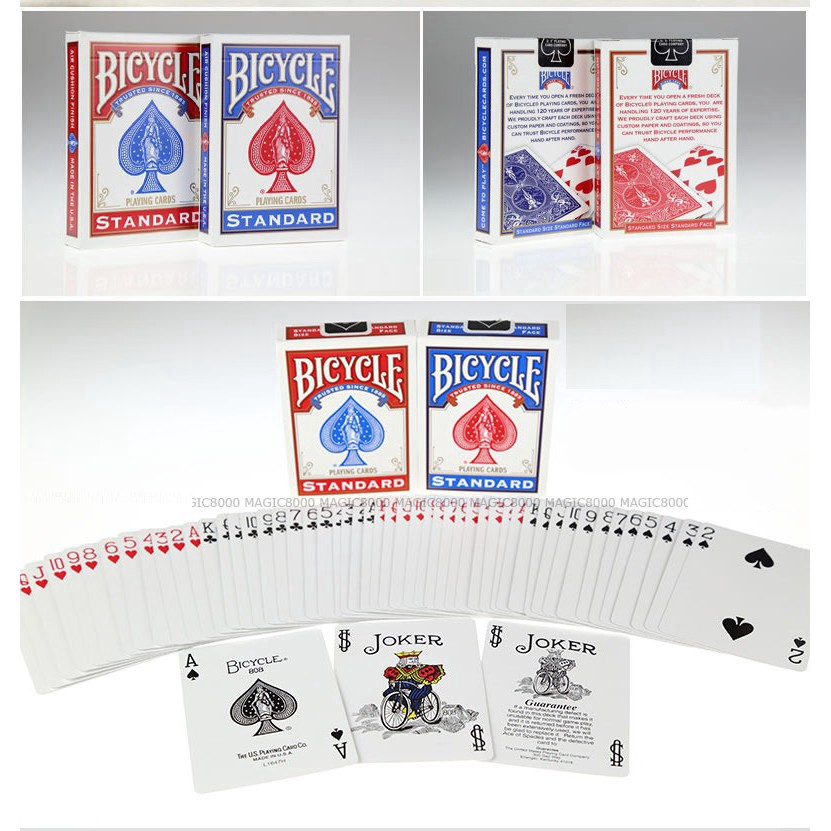 Bộ Bài Bicycle Standard Playing Cards, Thẻ Sưu Tập USPCC, Trò Chơi Thẻ Ma Thuật, Đạo Cụ Ảo Thuật Cho Nhà Ảo Thuật