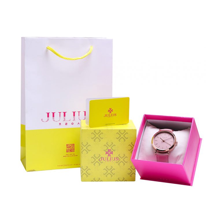 Đồng Hồ Nữ JA-1017D Julius Hàn Quốc dây da