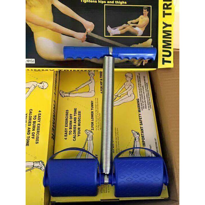 Dây kéo lò xo Tummy Trimmer tập cơ bụng - dây tập gym đàn hồi INOX cao cấp bộ dụng cụ tập thể dục tại nhà