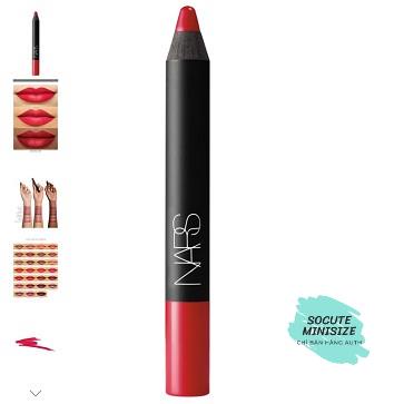 Son bút chì NARS Velvet Matte Lip Pencil Good Times - Cruella- Dance Fever - Dolce Vita - Dragon Girl Fullsize Unbox