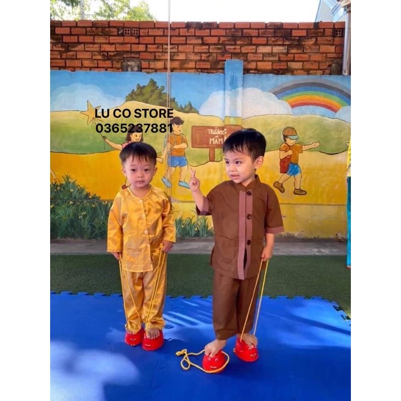 Áo bà ba cho bé trai bé gái  chất lụa siêu mát