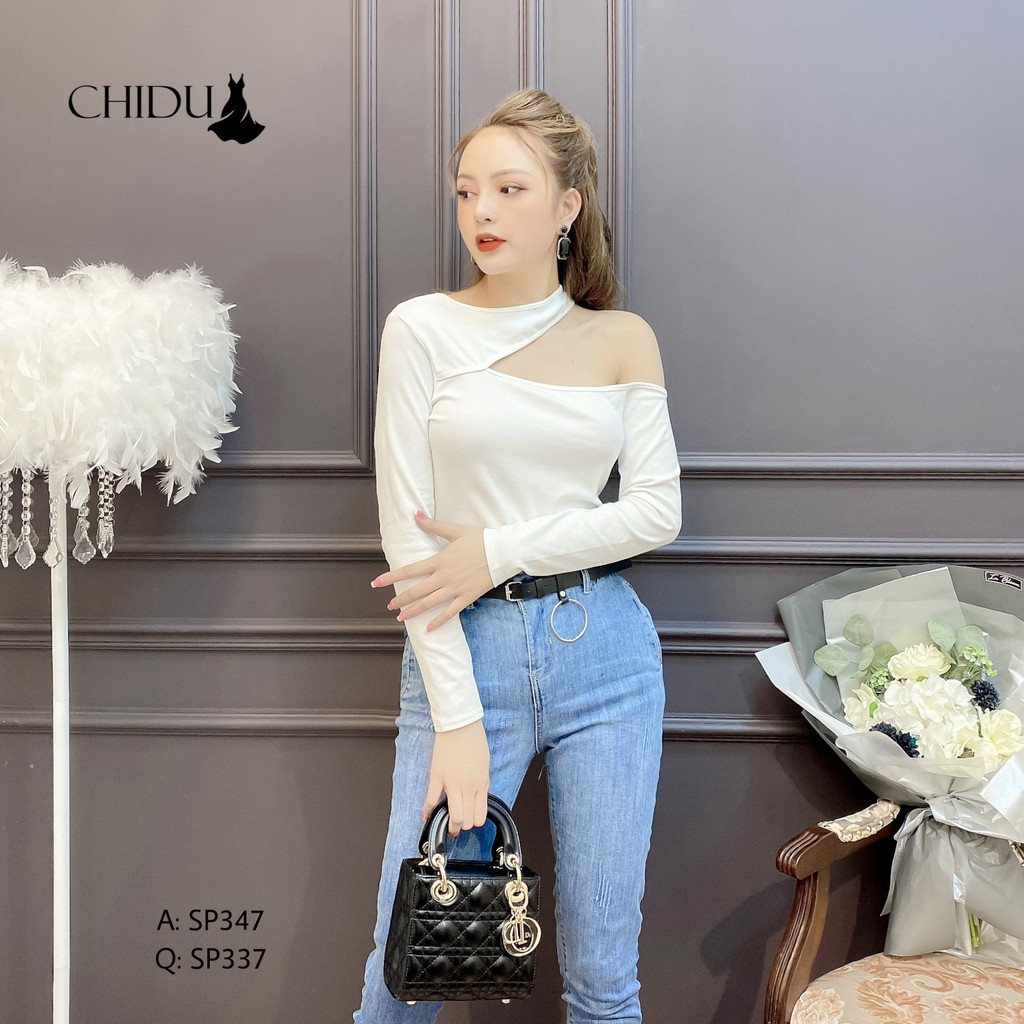 [Mã FAMAYWA giảm 10K đơn 50K] CHIDU áo kiểu nữ khoét năng động- SP347 | BigBuy360 - bigbuy360.vn