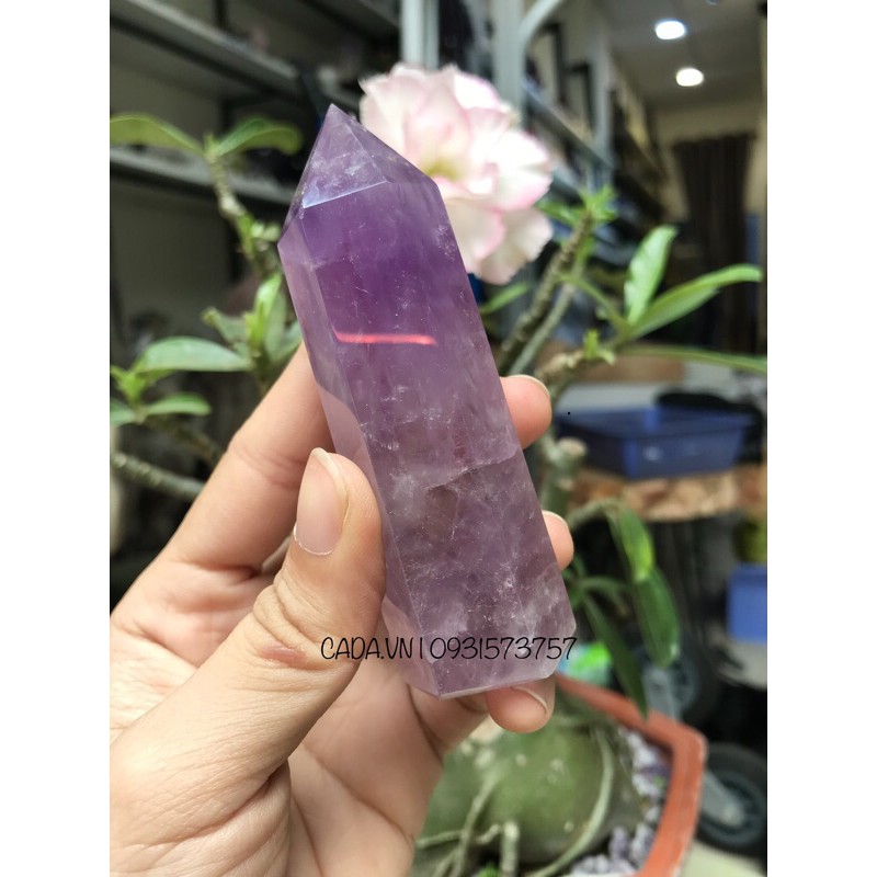 Trụ đá thanh tẩy màu tím- trụ đá thach anh tím - Amethyst Point