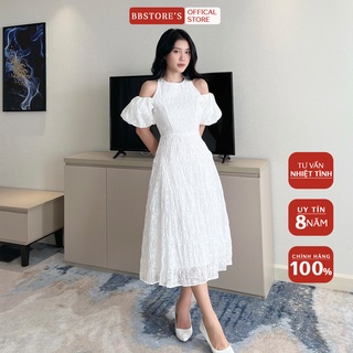 Bbstore's đầm hoa trễ vai đi tiệc đi biển cực xinh - d1072