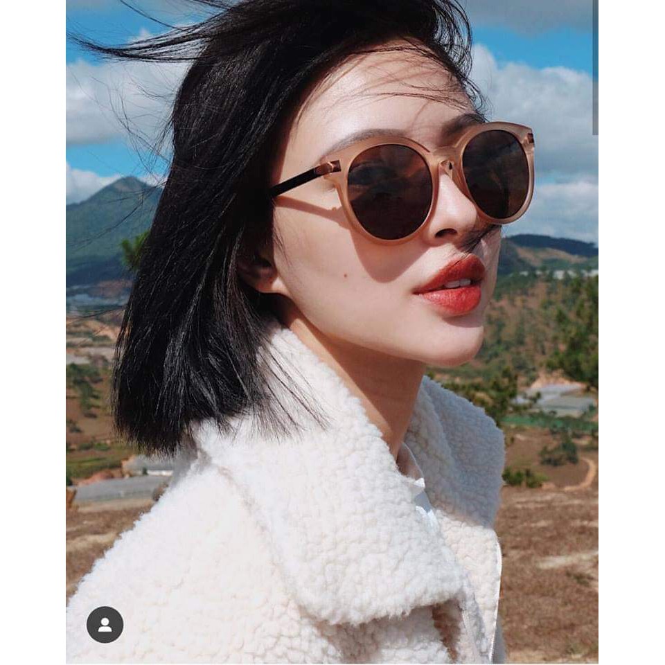 Kính mát nữ chống tia uv cực tốt mắt tròn màu nâu cực tôn da và trẻ trung- GOBI N